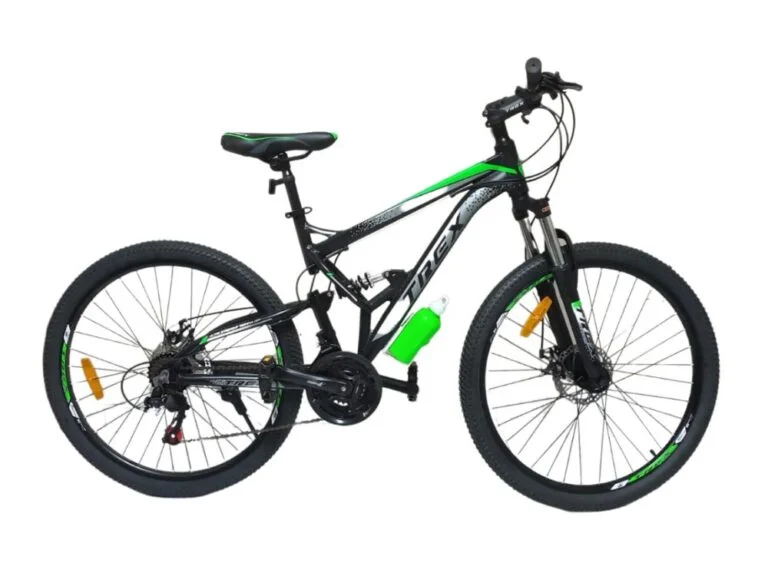 bicicleta doble suspension trex 26 verde